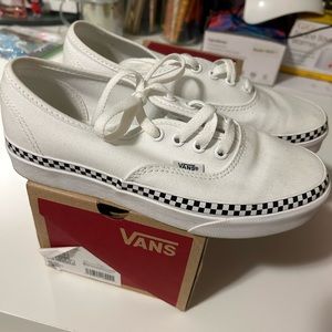 Authentic true white vans